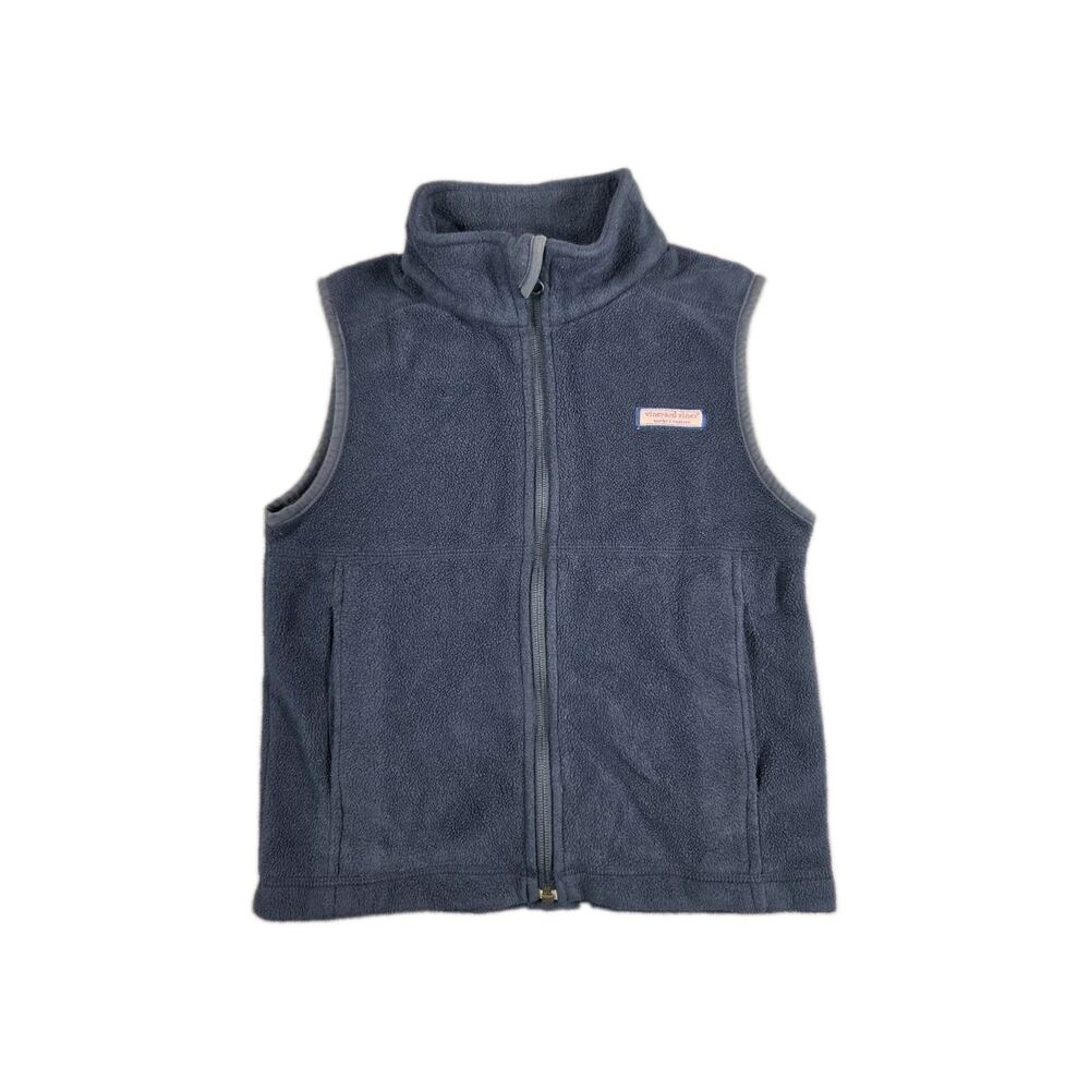 Vineyard Vines Martha's Boys Size S Sherpa Fleece Vest Gorp Outdoors Preppy C14